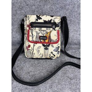 Sakroots Crossbody Bag Womens Small Multicolor Peace Print Canvas Travel Purse